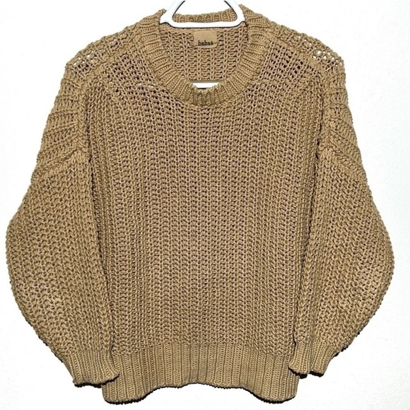 BABAA Cotton Sweater Pullover Natural #18 - Picture 4 of 9